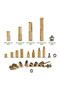300Pcs M2 300Pcs M2/M3 Hex Head Copper Pillar Brass Standoff Spacer Screws Threaded Pillar Male/Fem - 4