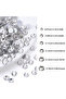 2880Pcs SS20 WHITE 2880Pcs Flat Rhinestones Bulk Transparent Rhinestones White Craft Gems Glass Rhin - 3
