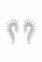 Silver Color Wing Design Earrings