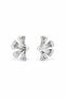 Silver Color Mini Leaf Earrings