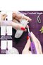 24size 24pcs Crochet Hook Set with Counter LED Light & Stitch Ergonomic knitting needle Sewing Tools - 3