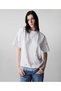 T-Shirt with Antique Effect Fabric Mix