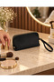 Black Wallet Portfolio & Clutch Makeup Bag Inside the Bag - 4