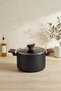 Titanium Pasta Pot 22 cm Black