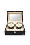 Automatic Watch Winding Box 4+6 |   Piano Wood, Battery Operated & Electric Silent Motor, Cream Alcantara - 6