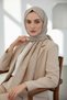 Krep V Patterned Beige Color 75X195 Non-Shedding Shawl