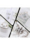 240Pcs WHITE 240 Pcs Glass Rhinestones Flat Mixed Shape Rhinestones Clear Flat Back Rhinestones for - 5
