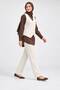 Women's vested pants knitwear set - 5