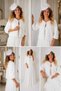 French Long Sleeve Fur with Brooches Off White,etol,bolero,shawl, Bridal Fur, Invitation Jacket - 2