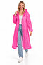 Unisex Pink Water Windproof Raincoat Hooded - 4