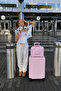 Ziplock Makeup Bag Suitcase Pink, Waterproof Shockproof Cosmetic Organizer 30 X 23 X 16 cm