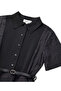 Belted Knitwear Mix Dress - 4