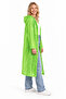 Unisex Light Green Water Windproof Raincoat Hooded - 8