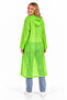 Unisex Light Green Water Windproof Raincoat Hooded - 7