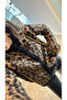 Women's Crew Neck Trend Leopard Patterned Furry Cardigan - 5