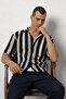 Striped Black Knitwear Men's Shirt - 4