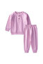 Men's Basic Suit with Raglan Sleeve Patch 1-8 Years Lilac