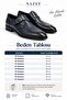Men's Genuine Leather Neolite Sole Single Buckle Detailed Classic Shoes Navy Blue - 9