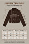 Women's Gabardine Stand Collar Double Button Short Jacket - Slim Fit Double-Breasted Jacket - 4