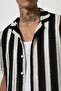 Striped Black Knitwear Men's Shirt - 8