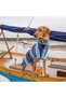 Dog Bathrobe Blue Striped L - 3