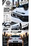 Volkswagen Compatible Sport Body Stripe Sticker Right Left Side Door Fender Sticker 2 Pieces