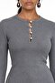 Mixray Button Detailed Round Neck Sweater - 3