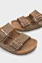 Double Banded Buckle Women's Slippers - 4