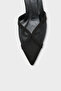 Kathryn Genuine Leather Lined Pointed Toe Mid-Heeled Mesh Open-Back Women's Shoes - 3