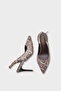 Sally Open Back Medium Heeled Soft Padded Sole Women's Shoes - 5