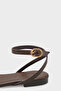 Nadean Flat-Toe Metal Single Strap Flat Heeled Women's Sandals - 5