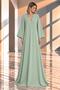 Maxi Length V-Neck Long Sleeve Stylish Event Dress Cou-112