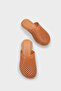 Madelle Genuine Leather Wedge Heel Studded Women's Sabo - 5