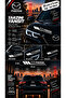 Mazda Compatible Sport Body Stripe Sticker Right Left Side Door Fender Sticker 2 Pieces