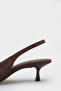 Flori Pointed Toe Mid-Heel Open-Back Women's Shoes - 5