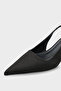 Lynett Pointed Toe Mid-Heeled Women's Shoes with Square Back Strap - 2
