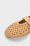 Dannie Hand Knitted Straw Leather Lined Women's Ballerinas - 4