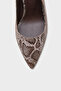 Sally Open Back Medium Heeled Soft Padded Sole Women's Shoes - 2