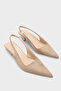 Lynett Pointed Toe Mid-Heeled Women's Shoes with Square Back Strap