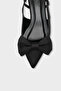 Ania Pointed Toe Satin Open Back Women's Ballerinas - 2
