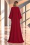 Maxi Length V-Neck Long Sleeve Stylish Event Dress Cou-111 - 2