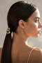 Molten Metal Minimal Detailed Metal Elastic Hair Clip - 5