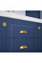 Mussel Matte Gold 64 mm Handle Luxury Country Kitchen Furniture Cabinet Drawer Handle - 5