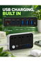 Universal Power Socket 2500W – Multi Plug Extension with 20W USB Fast Charging, Anti-Flaming Shell, Heavy Duty Power Strip for Home & Office - 2
