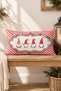 New Year's Themed Dwarf Patterned Velvet Throw Pillow Case 35X55 cm - Decorative Pillow Case - 4
