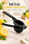 Suitable for Food Contact, Metal Casting, Non-Rust, Lemon and Citrus Juicer Black