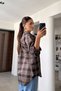 Plaid Lumberjack Shirt - Dark Brown - 6