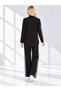 Women's 2-Piece Knitwear Set with Sleeve Stripes - 6