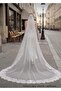 3 Mt French Lez Lace Veil - 3