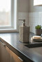 Stone-Look 430 ml Liquid Soap Dispenser – Modern Design Stylish Bathroom Soap Dispenser - 3